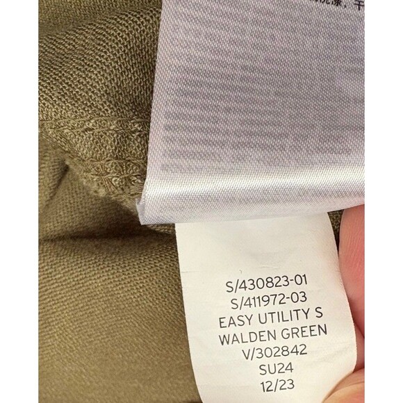 GAP High Rise Easy Utility Shorts Women’s Small 4" Walden Green Elastic Back - Picture 6 of 12